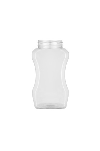 600 CC THIN WAIST FLAT CORNER PET JAR