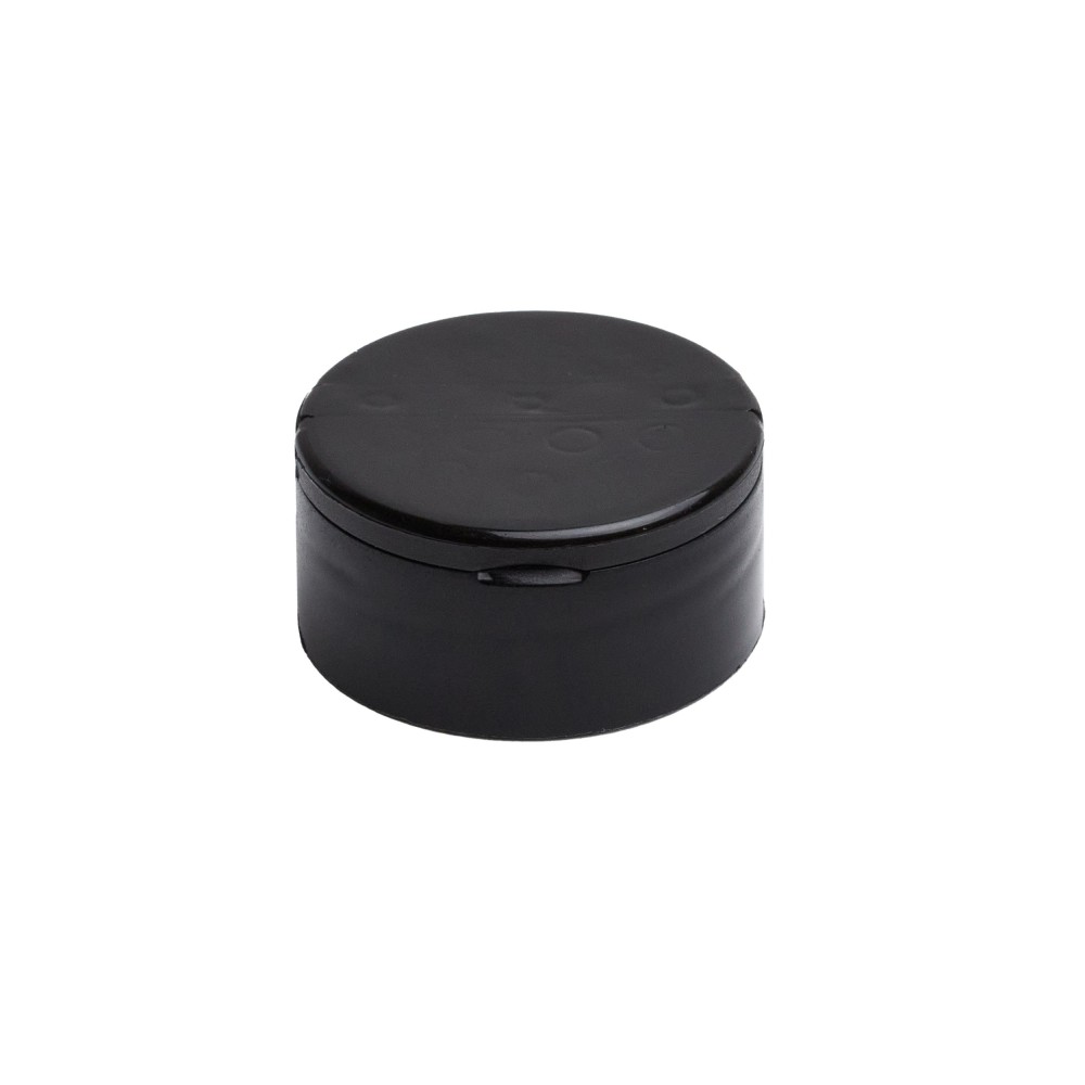 38 MM DOUBLE SIDED HOLE FLIPTOP BLACK COVER