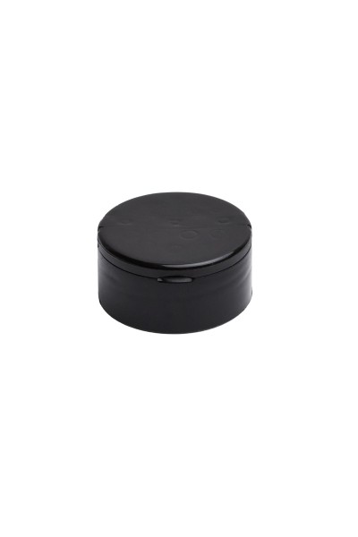 38 MM DOUBLE SIDED HOLE FLIPTOP BLACK COVER