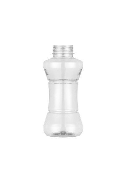 400 CC ROUND THIN WAIST STRIPED PET BOTTLE