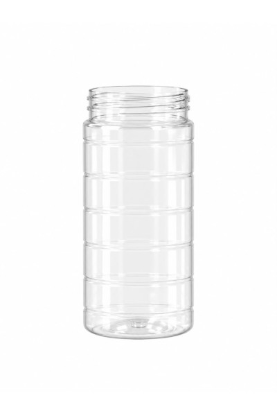 100 MM 1500 CC YUVARLAK ÇİZGİLİ PET KAVONOZ