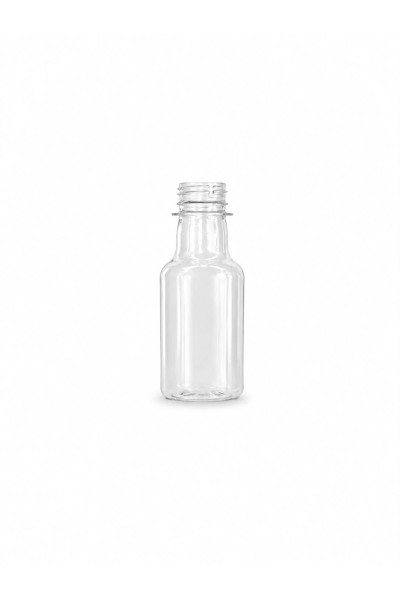 28 MM 110 CC UZUN BOYUN KISA ÇENE YUVARLAK PET ŞİŞE