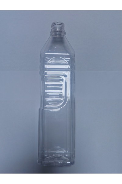 28 MM 1000 CC KÖŞELİ TUTMALI TIRTIKLI PET ŞİŞE